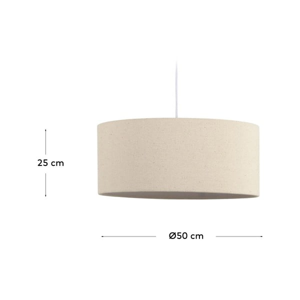 Krémové stínidlo ø 50 cm Nazli – Kave Home-image-4