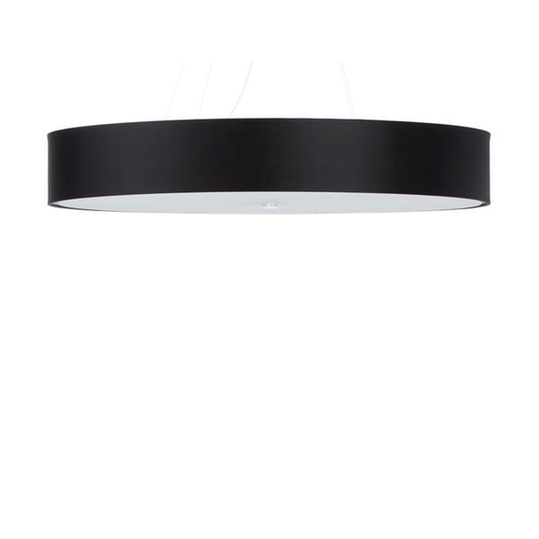 Černé závěsné svítidlo s textilním stínidlem ø 90 cm Herra – Nice Lamps
