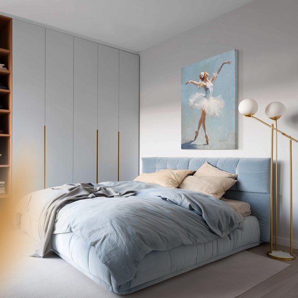 Obraz s ručně malovanými prvky na plátně 70x100 cm Grace – Styler-image-1