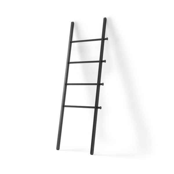 Černý dekorativní žebřík z topolového dřeva Leana – Umbra-image-3