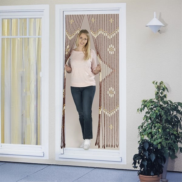 Bambusový závěs do dveří v přírodní barvě 90x200 cm Rhombus – Maximex-image-3