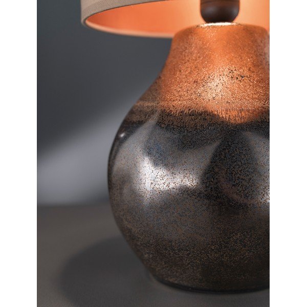 Hnědá stolní lampa Fischer & Honsel Bollo-image-1