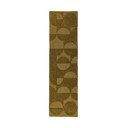 Tmavě zelený ručně tkaný vlněný běhoun 60x230 cm Gigi – Flair Rugs