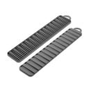 Šedá plastová odkapávací podložka na nádobí 42x8 cm Gravity – Metaltex