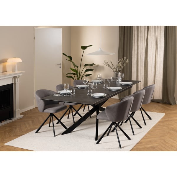 Keramický rozkládací jídelní stůl 100x240 cm Irwine – Actona-image-2