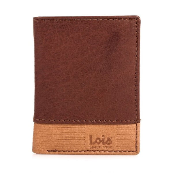 Kožená peněženka Lois Brownie, 8,5x10,5 cm