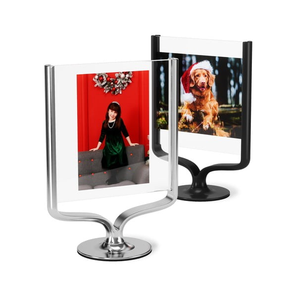 Kovový stojací rámeček ve stříbrné barvě 18x25 cm Wishbone – Umbra-image-3