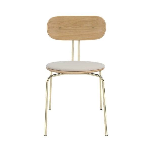 Jídelní židle v krémovo-zlaté barvě Curious – UMAGE-image-2