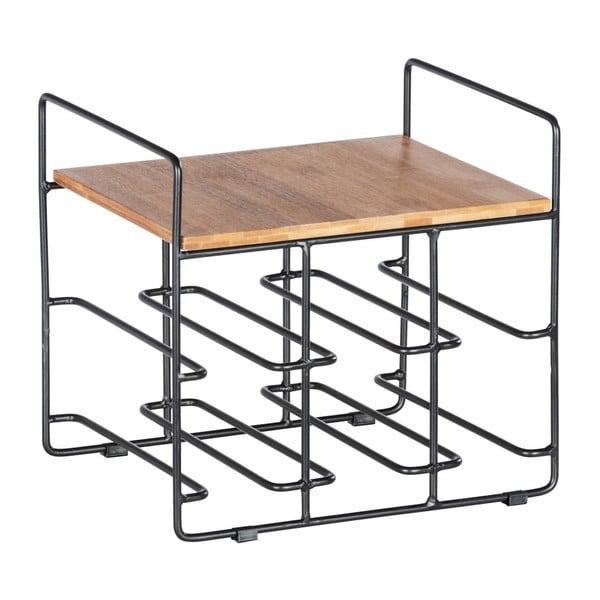 Stojan na 6 lahví vín s bambusovou policí Wenko Loft-image-2