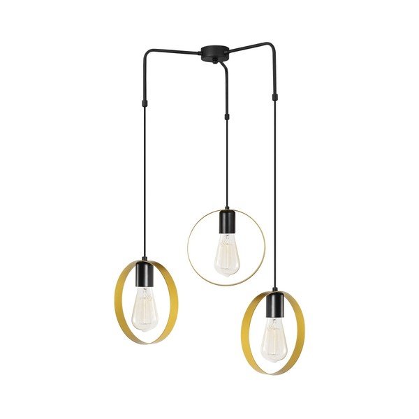 Černé kovové závěsné svítidlo Opviq lights Kosmos-image-4