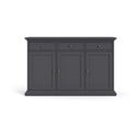 Šedá nízká komoda 144x92 cm Paris – Tvilum