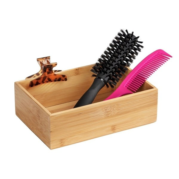 Bambusová úložná přihrádka Wenko Terra, šířka 22 cm-image-2