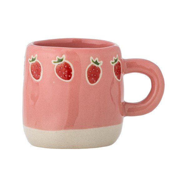 Růžový dětský hrnek z kameniny 110 ml Millie – Bloomingville Mini