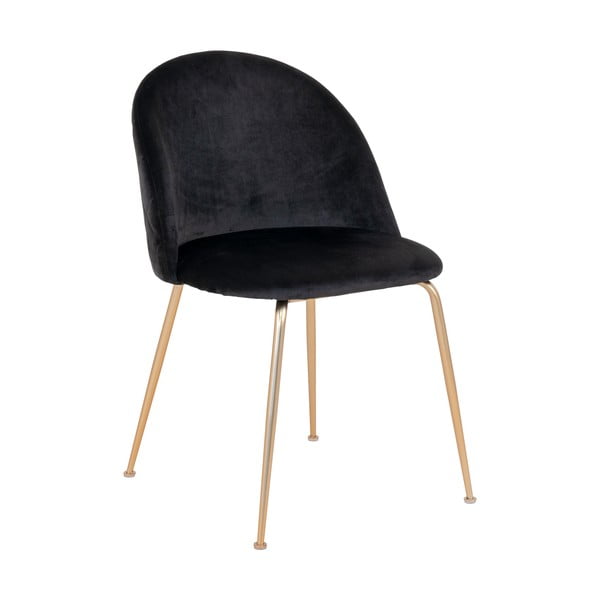 Černé sametové jídelní židle v sadě 2 ks Geneve – House Nordic