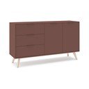Matná komoda v terakotové barvě 140x81x40 cm Campus – Marckeric