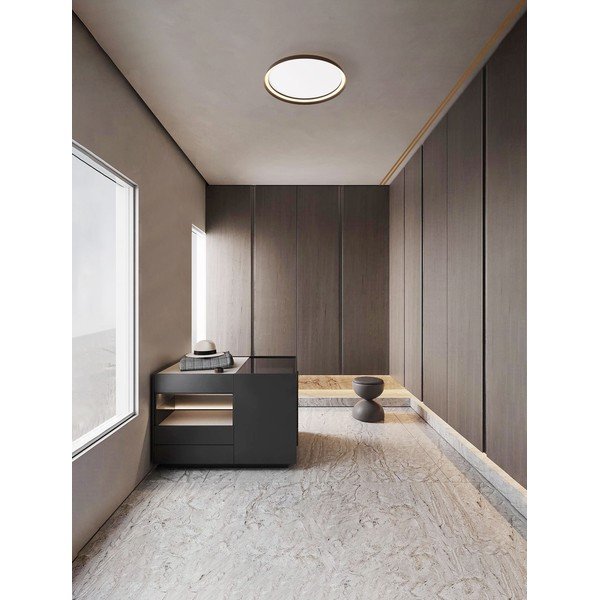 Hnědé hliníkové LED stmívatelné stropní svítidlo Ormi – Nova Luce-image-1