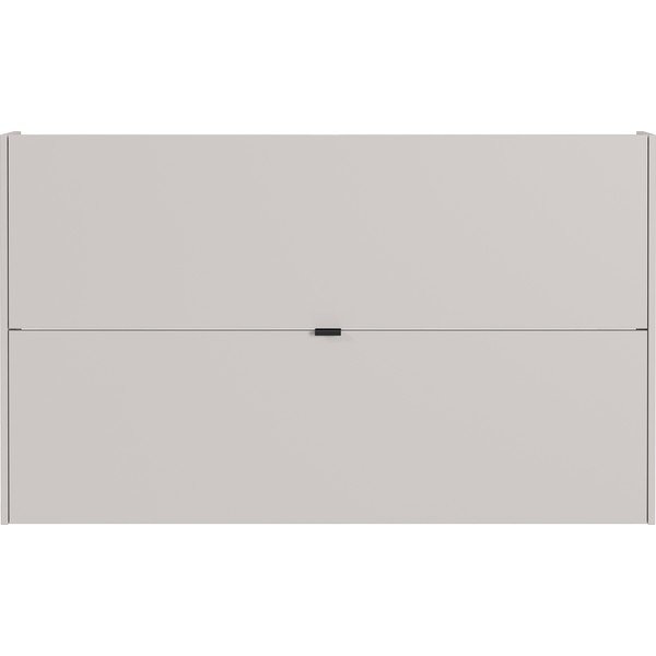 Krémový výklopný/závěsný botník v dekoru dubu 140x83x18 cm Ameca – Germania-image-2