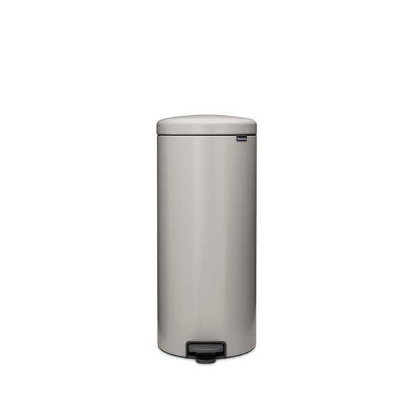 Světle šedý nášlapný ocelový odpadkový koš 30 l NewIcon – Brabantia