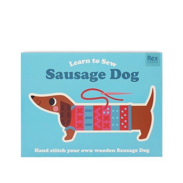 Sada na vyšívání Sunny Sausage Dog – Rex London