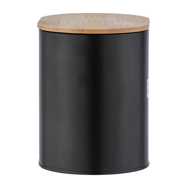 Černá úložná koupelnová dóza s víkem Wenko Gara-image-4