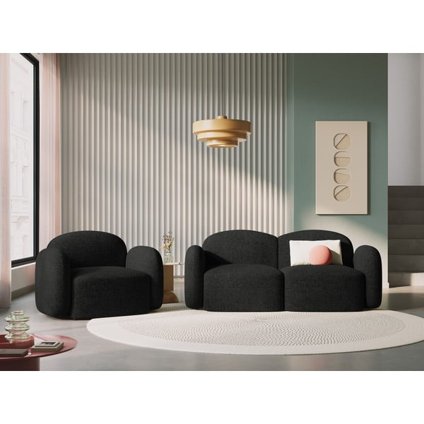 Černé křeslo Blair – Micadoni Home-image-1