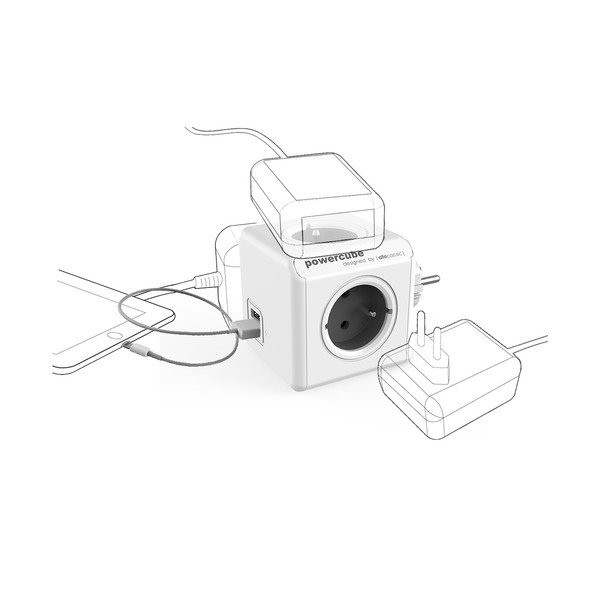 Rozbočovací zásuvka PowerCube Original USB – Cubenest-image-2
