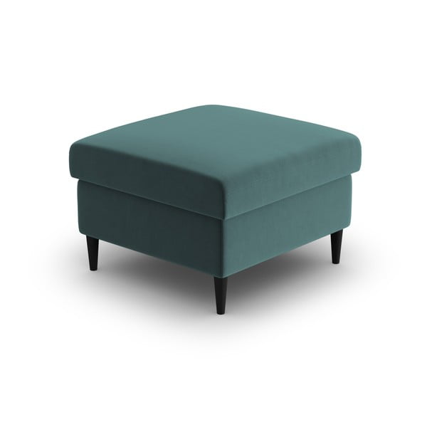 Sametová podnožka v petrolejové barvě Kyoto – Cosmopolitan Design-image-2