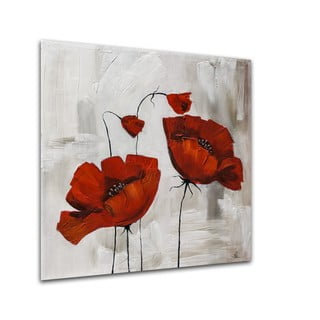 Obraz Styler Glasspik Flower Poppy Bloom, 20 x 20 cm