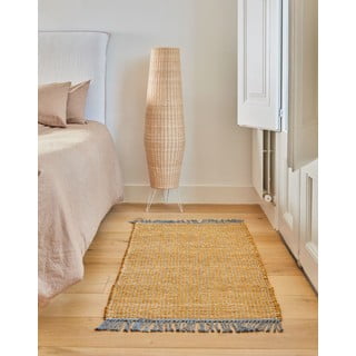 Ratanová stojací lampa v přírodní barvě s ratanovým stínidlem (výška 120 cm) Kamaria – Kave Home