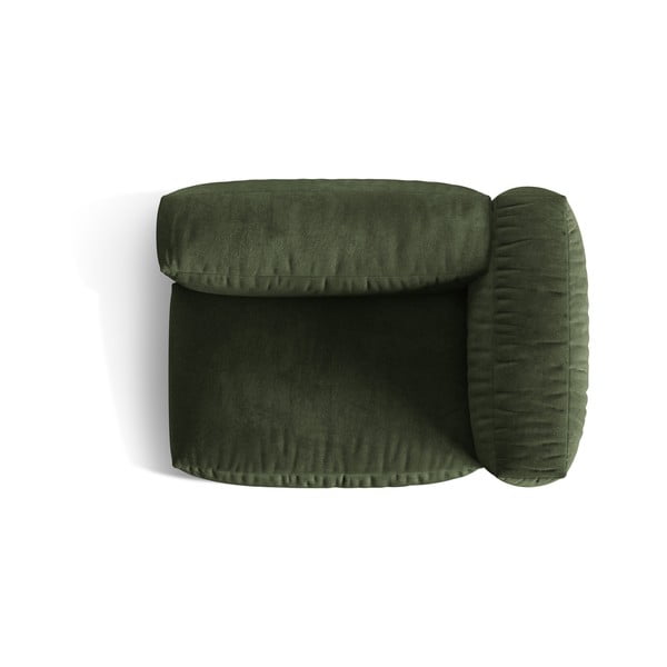 Zelený sametový modul pohovky (pravý roh) Martina – Micadoni -image-3