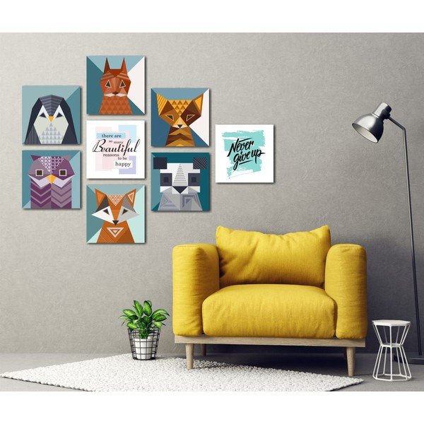 Sada 8 obrazů Insigne Animals-image-1