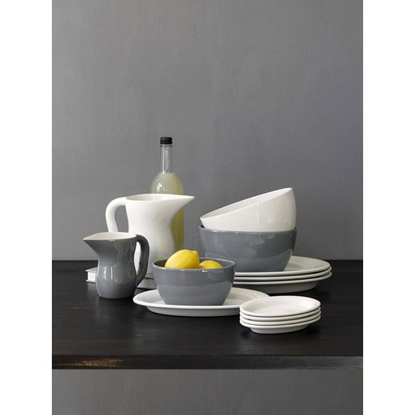 Bílá oválná kameninová miska Kähler Design Ursula, 22 x 13,5 cm-image-1