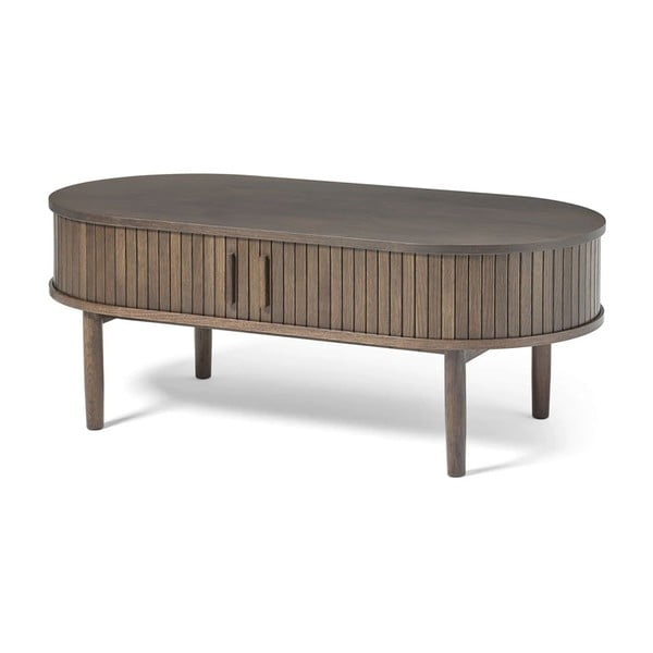 Konferenční stolek v dekoru dubu v tmavě přírodní barvě 60x120 cm Meta – Unique Furniture
