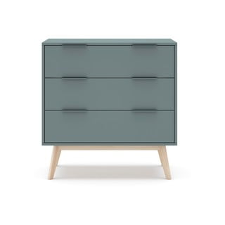 Komoda šedozelená 80x83x40 cm Pisco – Marckeric
