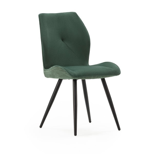 Zelené manšestrové jídelní židle v sadě 2 ks Adaya – Marckeric