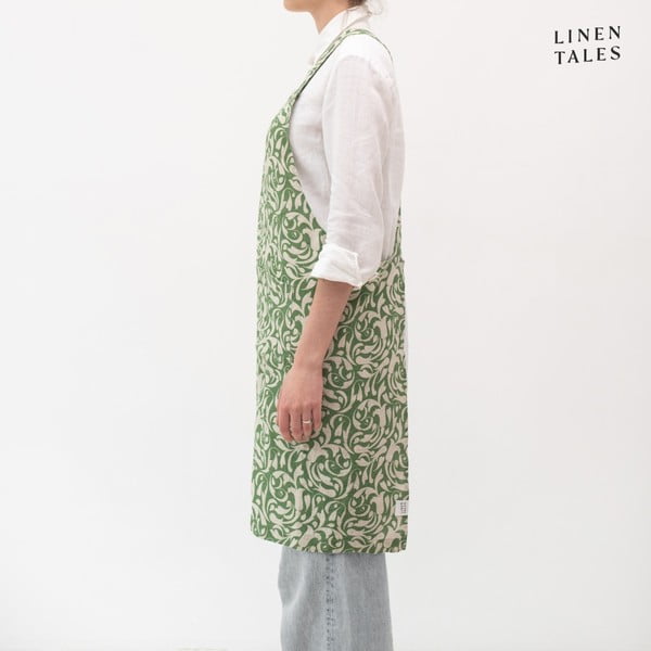 Lněná zástěra Evergreen Damask – Linen Tales-image-2