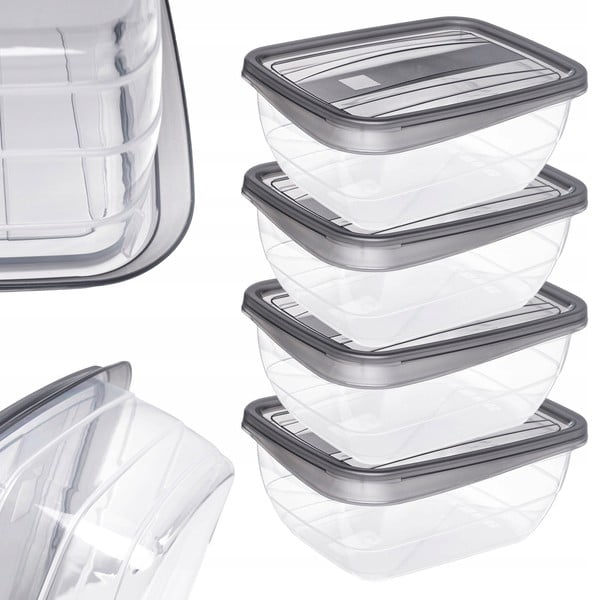 Krabičky na jídlo 4 ks Vedo – Curver-image-1