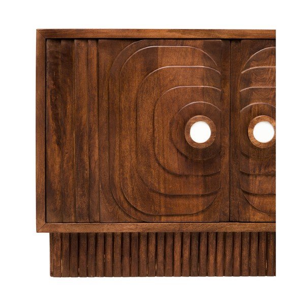 Komoda z mangového dřeva v tmavě přírodní barvě 40x75x116 cm Sangar – Premier Housewares-image-4