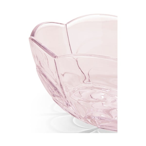 Světle růžová skleněná miska ø 23 cm Lily – Holmegaard-image-2