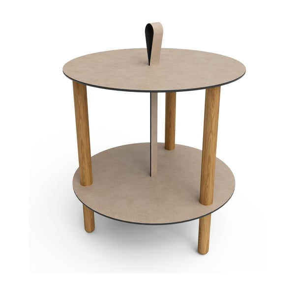 Kulatý odkládací stolek ø 48 cm Strap L Bull – LIND DNA