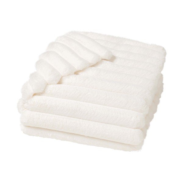 Krémová deka z mikroplyše 180x220 cm Boudoir – douceur d'intérieur