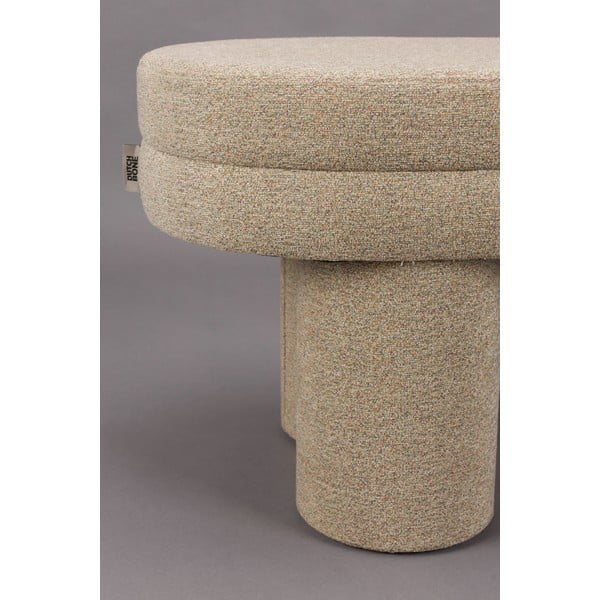 Béžová lavice z textilie bouclé Fern – Dutchbone-image-3