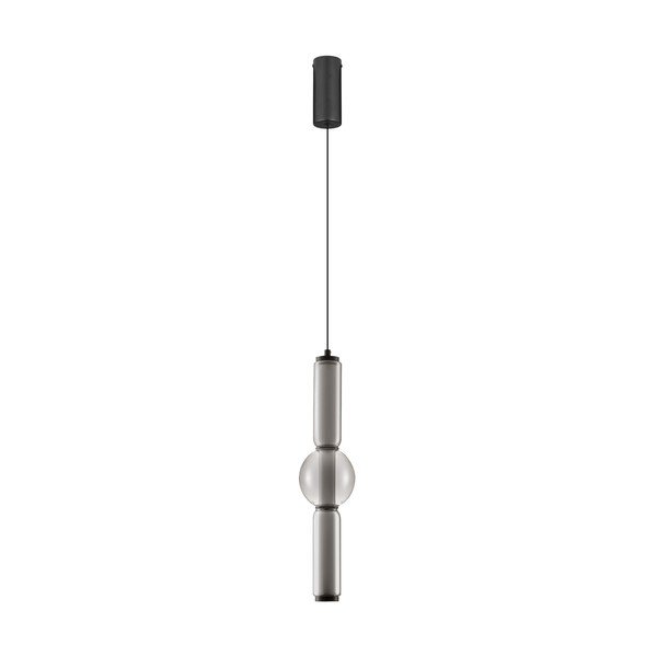 Šedé skleněné LED stmívatelné závěsné svítidlo ø 12 cm Ulon – Nova Luce