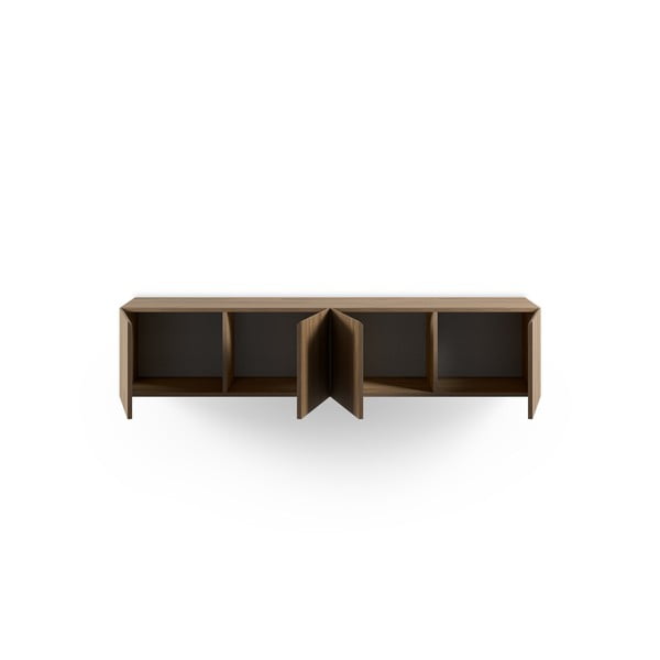 TV stolek v dekoru dubu v přírodní barvě 180x38x35 cm Daroca – Marckeric-image-2