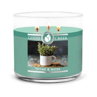 Vonná svíčka v dóze Goose Creek Thyme & Moss, 35 hodin hoření