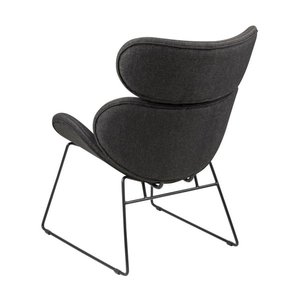 Tmavě šedé křeslo s černými nohami Actona Cazar-image-3