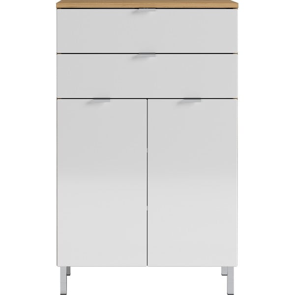 Bílá vysoká koupelnová skříňka 60x97 cm Mauresa - Germania-image-2