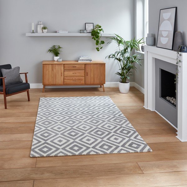 Šedý koberec Think Rugs Brooklyn Dice, 160 x 220 cm-image-1