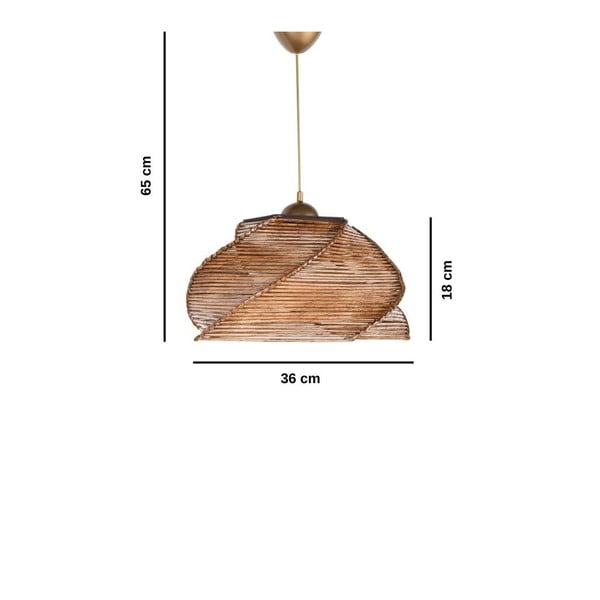 Béžové závěsné svítidlo ø 36 cm Pentagone – Opviq lights-image-1
