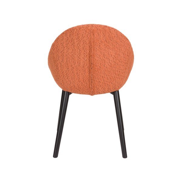 Oranžové čalouněné jídelní křeslo Fenna – Dutchbone-image-3